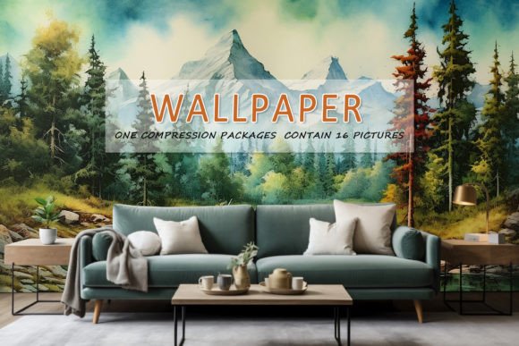 Abstract Watercolor Wallpaper: Illustrations for Branding