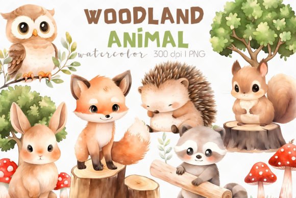 Baby Woodland Animal Watercolor Clipart Review