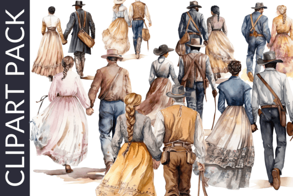 Cute Couples Wild West Watercolor Art Review