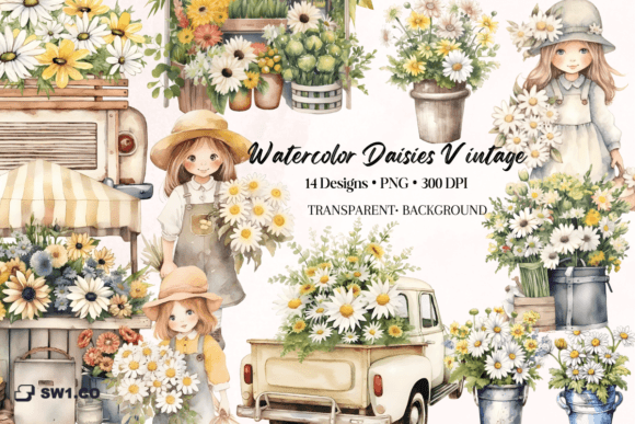 Watercolor Vintage Girl Daisies: An Embroidery Review