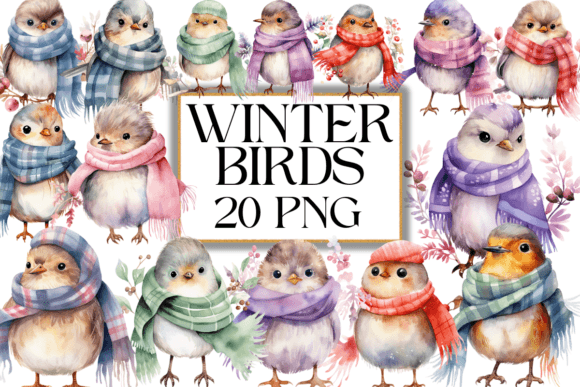 Watercolor Winter Bird Clipart: Illustrations Review